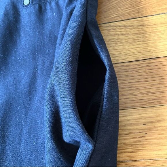 EmersonMade Black Cotton Twill Hardware City Classic Chic Shift Dress Tunic 6 - Picture 5 of 12